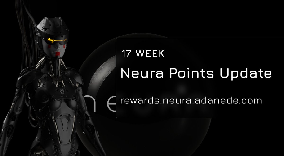 Neura Points weekly update is live!

Week 17

Track your Leaderboard position &amp; collect Badges!

How many Neura Points do you have?