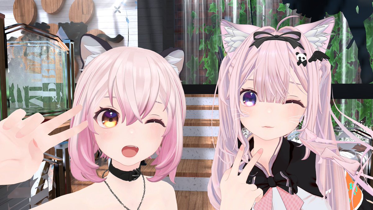 ponten2go's tweet image. 昨日は、猫盟！なべちーさんと悠々さんとツーショ！！

昨日はPC調子悪くて悠々さんと撮ってたら、落ちて、
「シャッター押したら虚無が撮れた」と報告が。すまん。頑張ってPC！！！