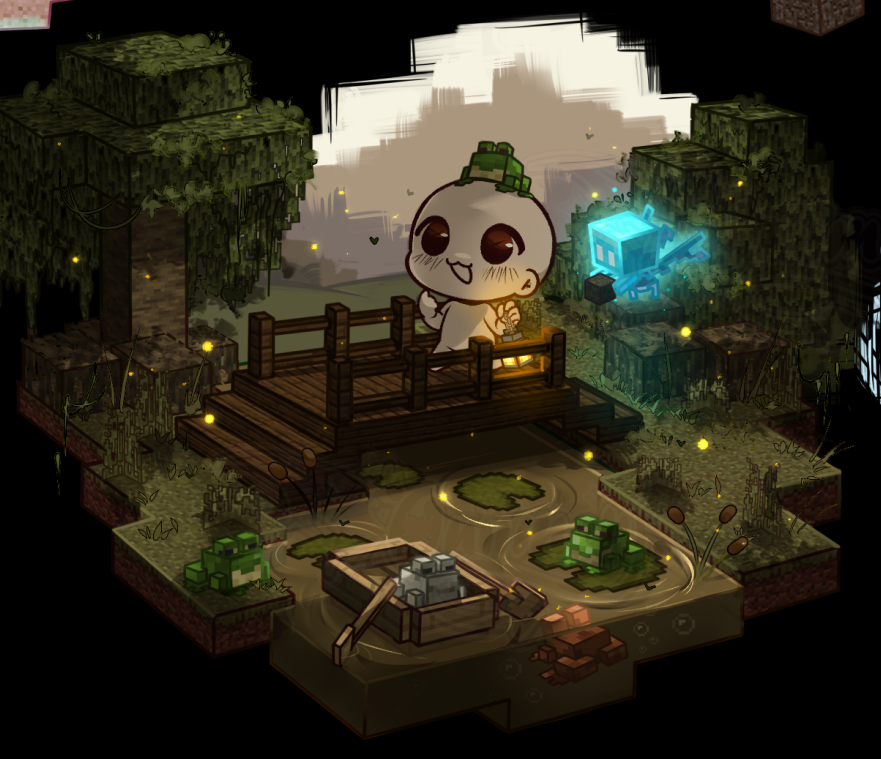 oh to be in a minecraf swamp