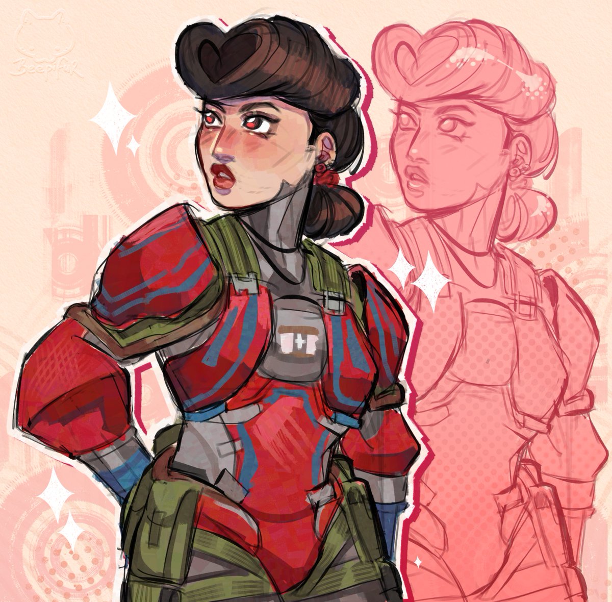 beepifur's tweet image. [Doodle] - Lettie 🌹❤️
#warframefanart #tennocreate #Warframe1999