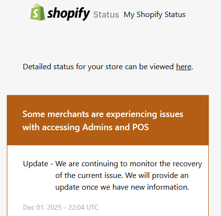 SHOPIFY ADMIN IS DOWN AND I AM ABOUT TO CRASH OUT