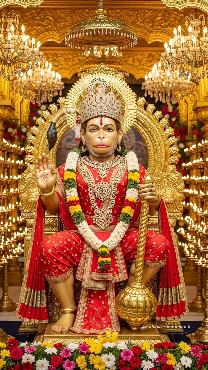 🙏🚩 Jai Bajrangbali 🚩🙏
श्री हनुमान जी महाराज की कृपा से
साहस, शक्ति और संकट से उबरने की ताकत मिलती है।
जिसके साथ बजरंगी—
उसका कोई कुछ नहीं बिगाड़ सकता! 🚩