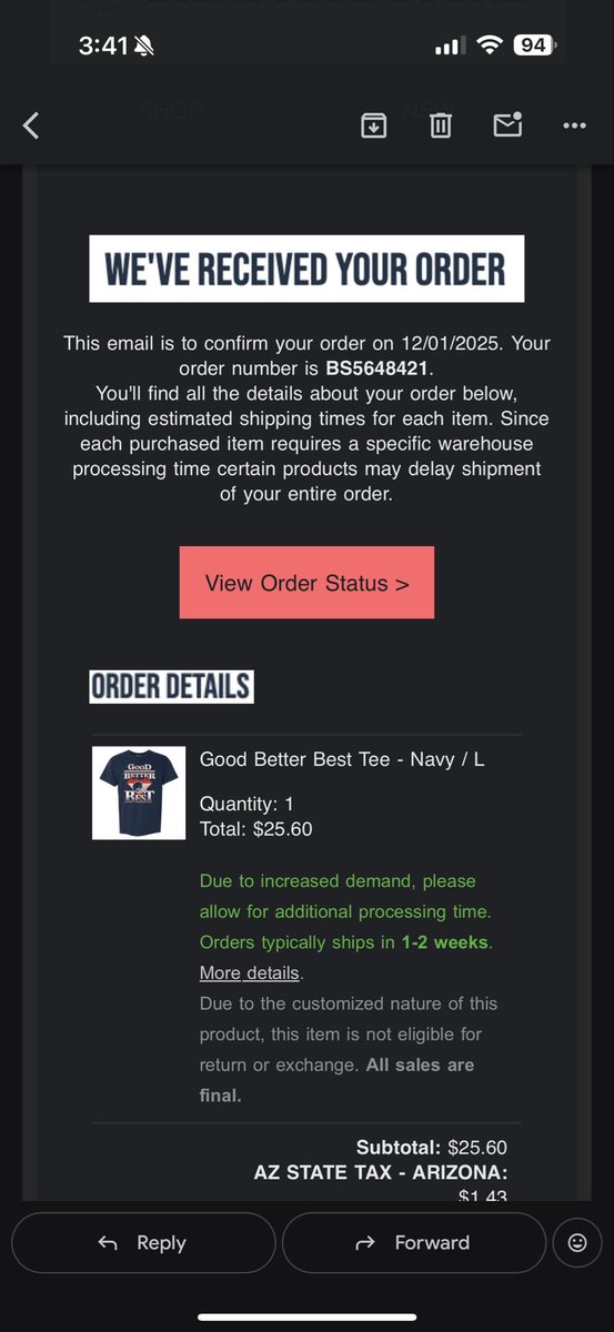 noster18's tweet image. Got my Good Better Best Shirt! @BarstoolBigCat @PardonMyTake #CyberPMT