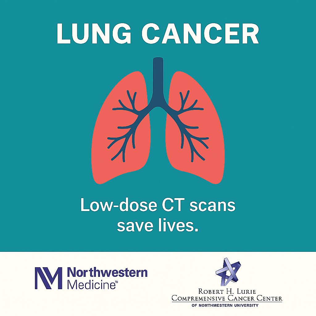 LurieCancerCOE's tweet photo. If you’re 50–80 and currently smoke or quit within the last 15 years, you may qualify for a low‑dose CT scan to screen for lung cancer. Talk to your healthcare provider today.

#CancerScreenWeek https://t.co/Vesavi1NZS