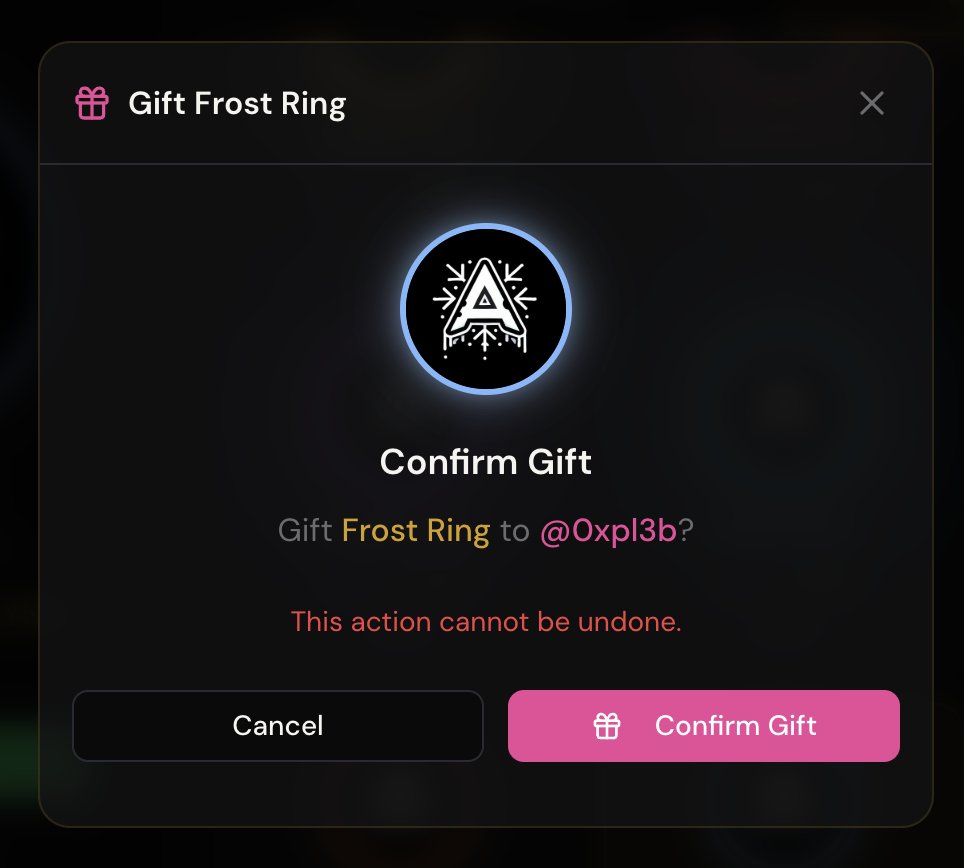 0xpl3b's tweet image. A bunch of updates for @LynxGraph today 🐈‍⬛

- Added a system to gift avatar frames to other users