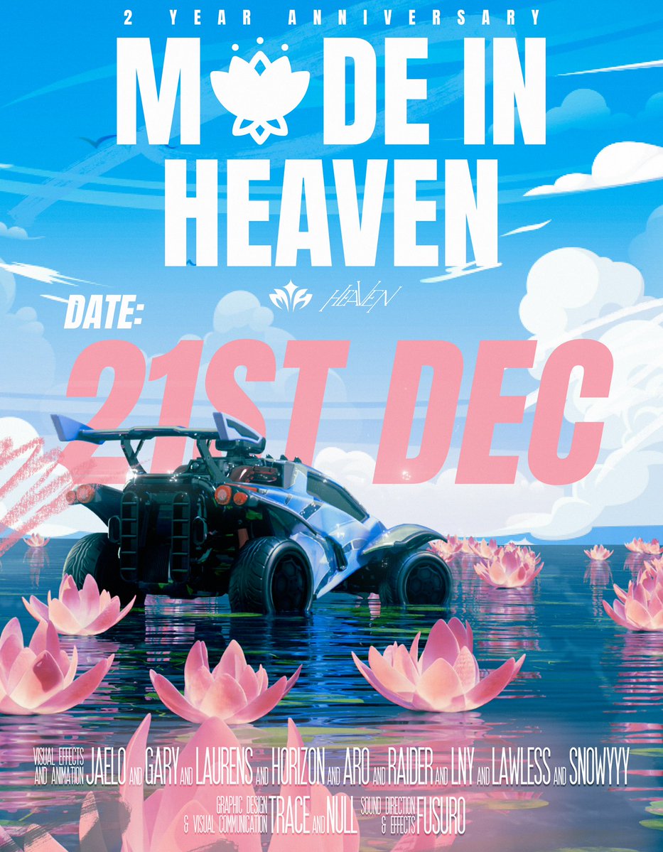 madeinheavenfx's tweet image. MADE IN HEAVEN
2 Year Anniversary 

Editors: @jaelovisuals @GaryTheSnailVFX @LRNSvfx @raiderfxx @arozane_rl @lnyvfx horizon lawless and snowyy

Designers: @tracepsd @oppressionspace