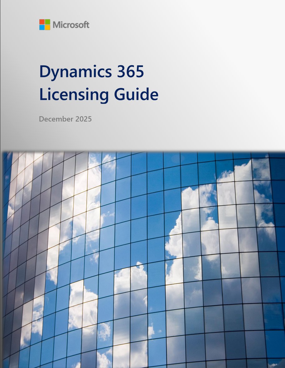 Dynamics 365 Licensing Guide - December 2025 has been updated.
Download: go.microsoft.com/fwlink/?LinkId…

#Dynamics365 
#Dynamics
#MSDyn365
#MicrosoftDYN365 
#MSDyn365BC
#BusinessCentral