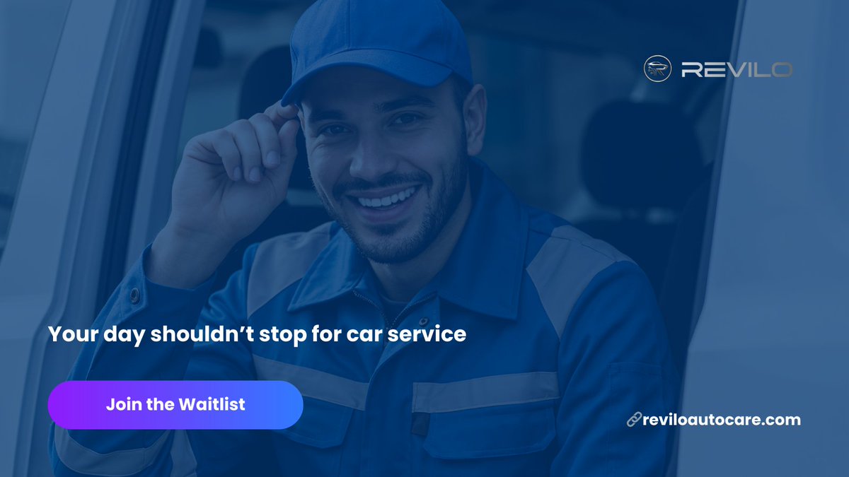 Ever try to squeeze a car service into a week that’s already overflowing?

Instead of rearranging your life around a shop, let Revilo bring trusted mobile mechanics to your driveway.

Visit reviloautocare.com to get service on your time, not theirs.

#drivers #revilo