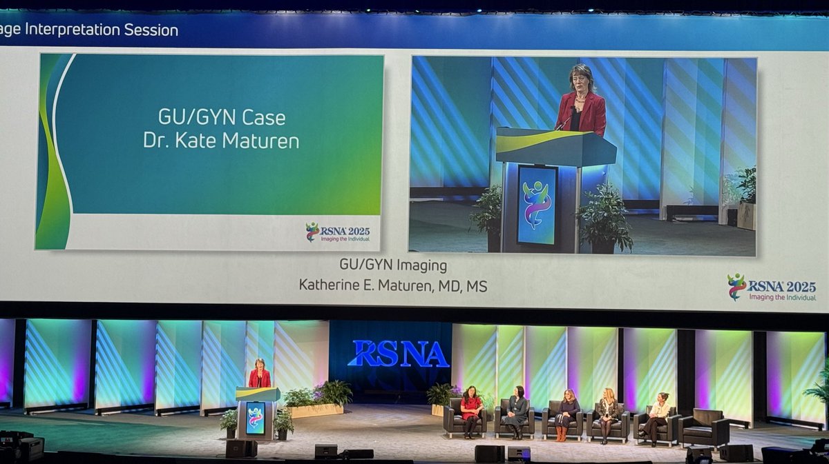 Impressed by this all-women panel of expert #radiologists sharing their approach to challenging cases at the image interpretation session at #RSNA25 💞 🩻

<a href="/ayakamaya/">Aya Kamaya, MD</a> <a href="/ElsieRadiology/">Elsie Nguyen</a> <a href="/VChernyakMD/">Victoria Chernyak, MD MS FSAR FESGAR FACR</a> <a href="/KateMaturen/">Kate Maturen</a> and Drs. Amelie Lutz and Meike Vernooij