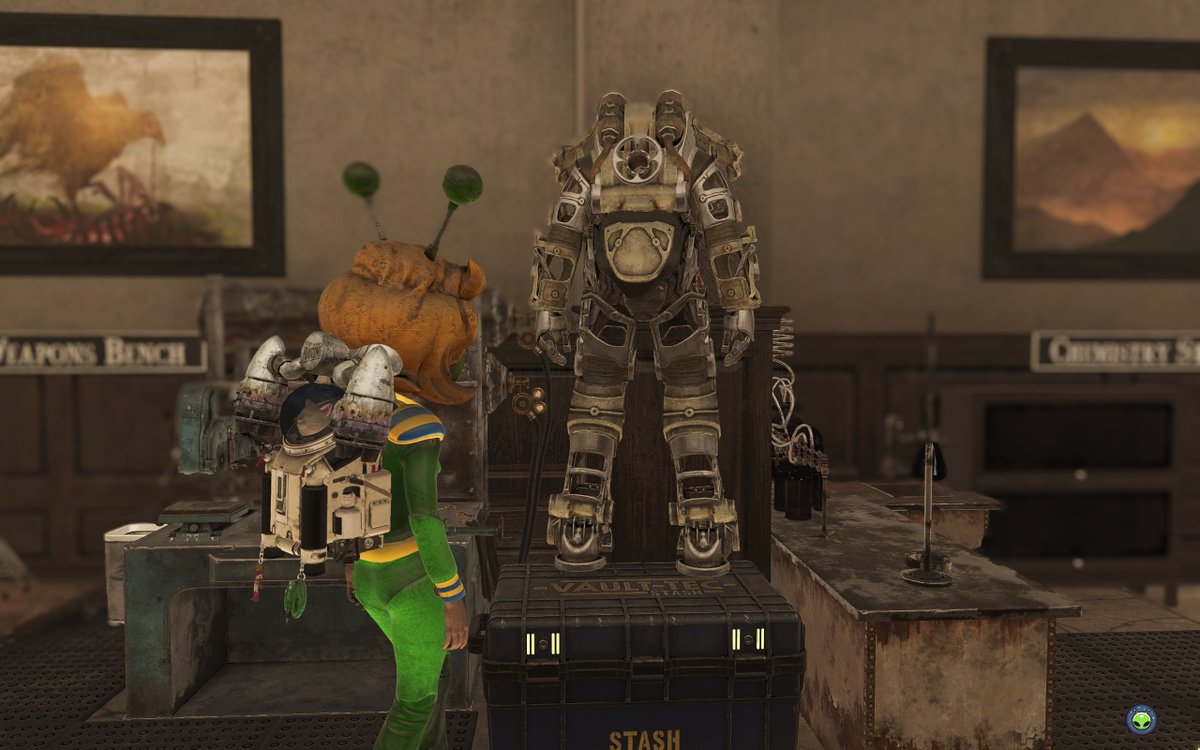 gamerwinnie76's tweet photo. 🤪i don't think the stash box works that way... #fallout #fallout76 #stash #stashbox #powerarmor #alien #virtualphotography #photoshop https://t.co/uet3dNUOjh