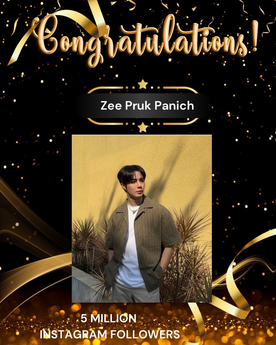 ZunSupportZEE's tweet image. Congratulations to our rockstar on 5 Million Instagram Followers 🥳

May millions more discover your sparkle and your charm 💫✨

ZEEPRUK IG 5M
#ห้าล้านฟอลของซีพฤกษ์
#ZeePruk @zee_pruk