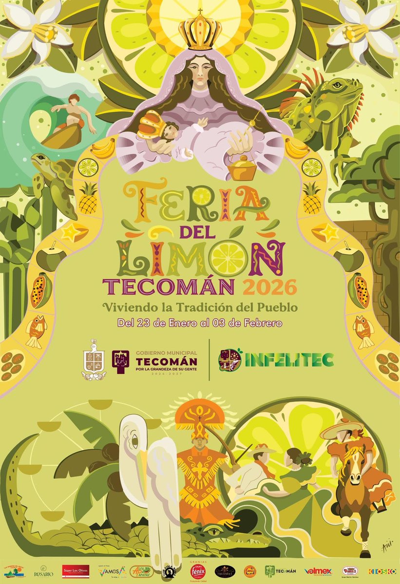 🎶🎡🍋Feria del Limón Tecomán 2026: tradición, cultura y sabor del 23 de enero al 03 de febrero!

dondehayferia.com/feria-del-limo…