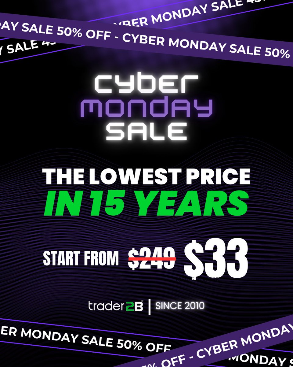 trader2B_'s tweet photo. This is the moment every trader waits for.
The door swings open at $33 — just for Cyber Monday.
When it’s gone, it’s gone.

#FundedTrader #CyberMonday https://t.co/HIHolaZIIy