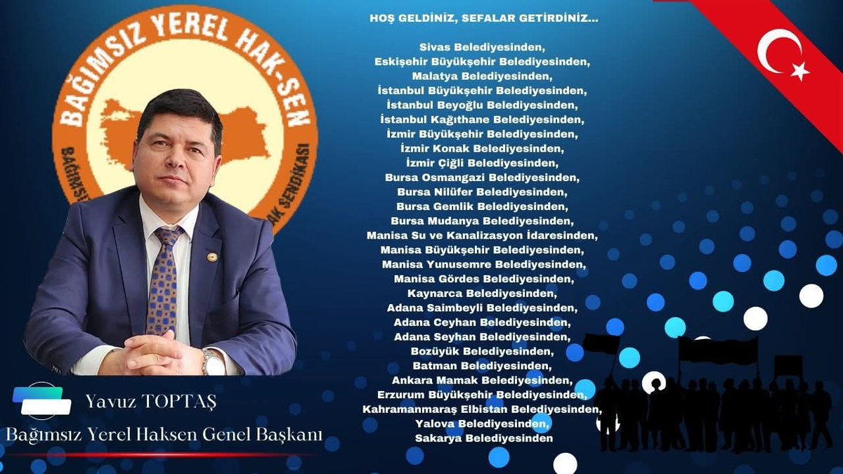 BU GURUR HEPİMİZİN !!!

Bağımsız Yerel Hak-Sen siyasete, siyasilere, yalanlara, algı operasyonlarına değil, yüreklere dokunarak, insanların sorun sıkıntılarına yardımcı olarak gerçek sendikacılık yaparak, türlü türlü  engelleme girişimlerine rağmen büyümeye devam ediyor.