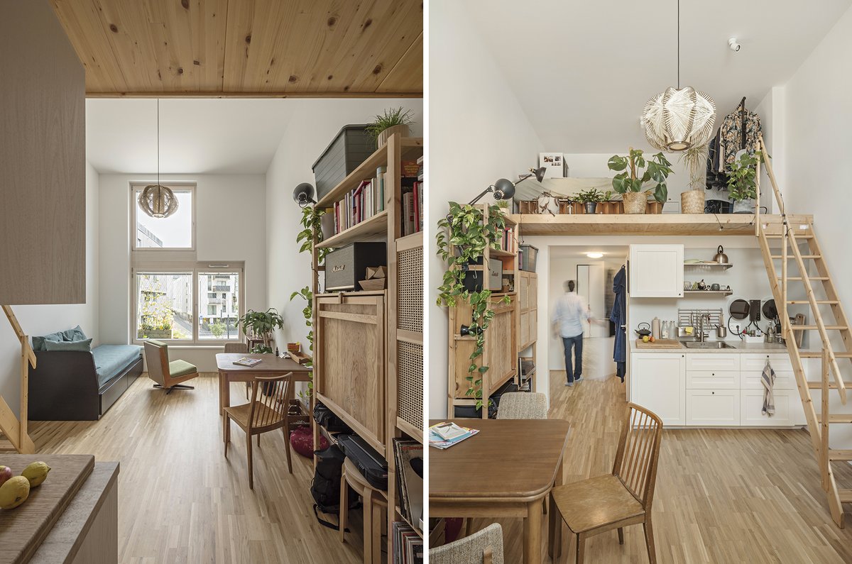 Architizer's tweet image. A cooperative housing model, the design pairs private studios with generous common rooms and an elevated urban balcony that ties living and working spaces into one interconnected system.

📍 Vienna, Austria #ArchitizerAwards
Project by: feld72 Architects
Details:…