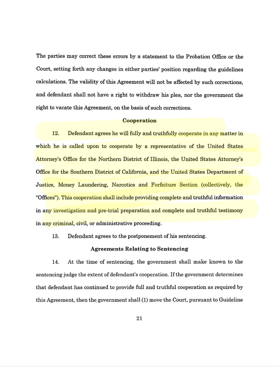 OJO: En el acuerdo firmado con EE UU, Joaquín Guzmán, hijo de El Chapo, CONFIESA EL SECUESTRO DE EL MAYO.

Relata como lo hizo y dice que era con la esperanza de obtener un beneficio. Fiscales dicen que no habrá beneficio para él por ese secuestro.

Se confirma COOPERACIÓN. Docu: