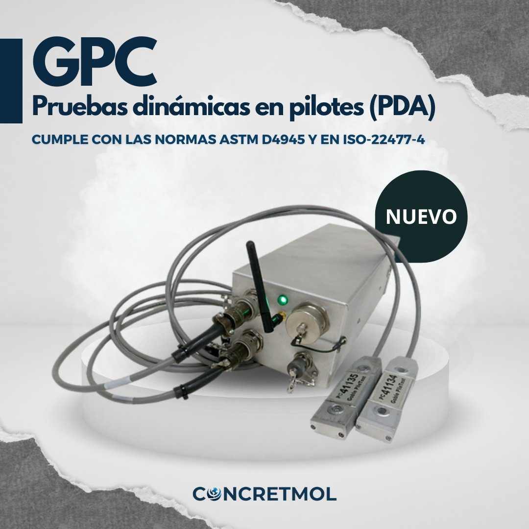 concretmol's tweet image. El GPC permite monitorear la hinca de pilotes y evaluar su integridad estructural en tiempo real. Obtendrás resultados precisos, confiables y conforme a normas internacionales. 🌐

#Concretmol #Piletest #GPC #PDA #CimentacionesSeguras #Geotecnia