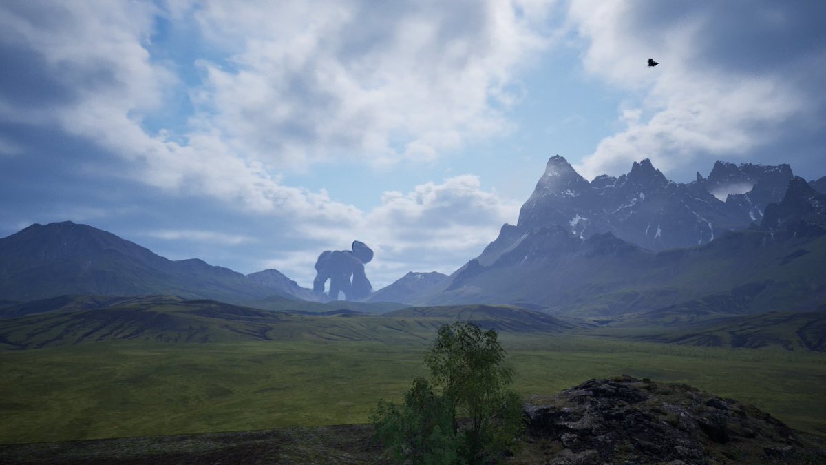 ada_g27's tweet image. フォトモードもしっかりしてて
これが300円ちょいなのは凄いなーってなってる
後、唐突に地震が起きて何かと思ったら
奥に何か歩いてら(´・ω・)
＃StoneSImulator