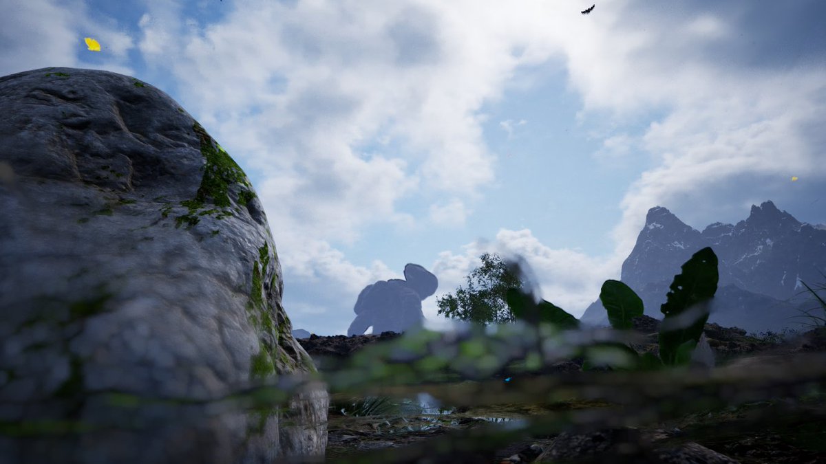 ada_g27's tweet image. フォトモードもしっかりしてて
これが300円ちょいなのは凄いなーってなってる
後、唐突に地震が起きて何かと思ったら
奥に何か歩いてら(´・ω・)
＃StoneSImulator