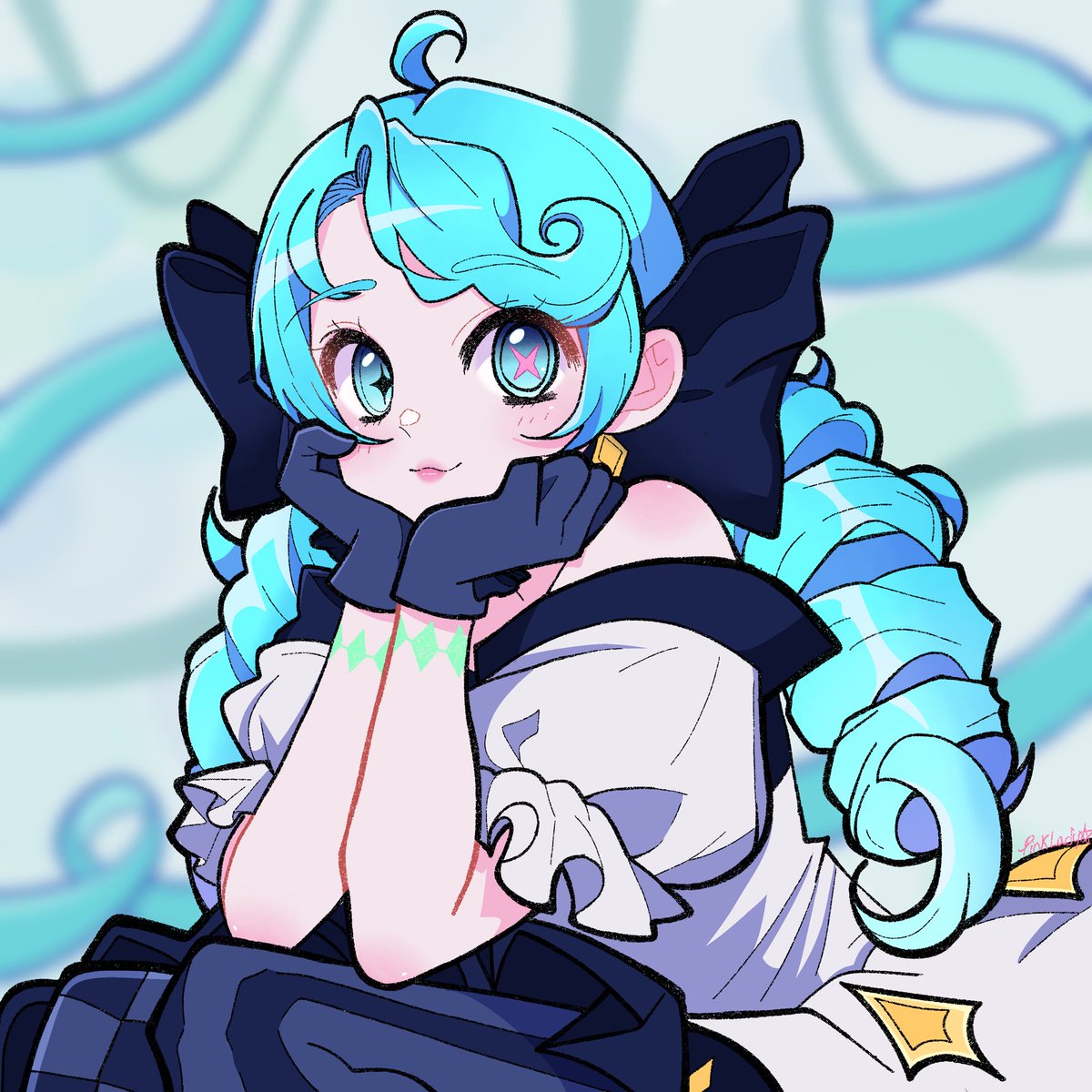 PinkLadyVT's tweet photo. Running it back for the baby doll #gwen #LeagueOfLegendsArt https://t.co/5XzsjpHCRP