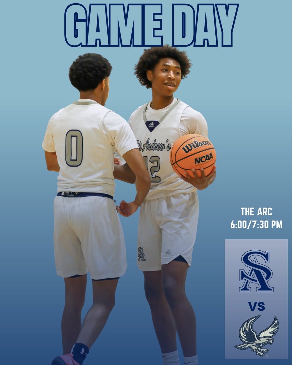 Saints Basketball is back from the break and in action tonight in The ARC starting with Varsity girls at 6:00 PM followed by Varsity boys at 7:30 PM.