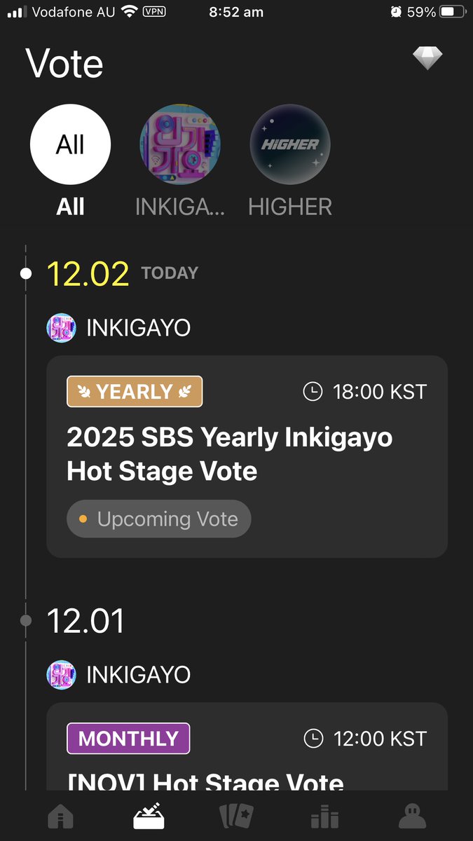 sujusapphire59's tweet image. 🚨HIGHER | 🏆2025 SBS INKIGAYO YEARLY HOT STAGE🏆

Final nominee  #SUPERJUNIOR 💙

Download 'HIGHER' APP and VOTE Every day💙

📅Voting Opens : December 2, 18:00 (KST)

10 RUBIES = 1 VOTE
Final results - 40% Mthly Hot Stage + 60% Annual Hot Stage Votes

#슈퍼주니어 @SJofficial