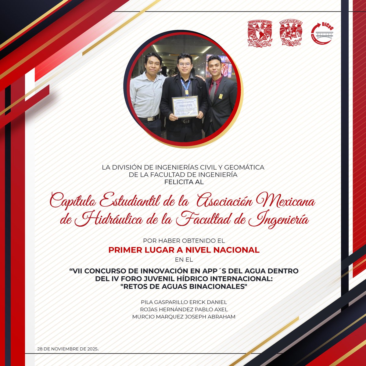 ¡Felicidades por este importante logro académico y por seguir poniendo en alto a nuestra División!