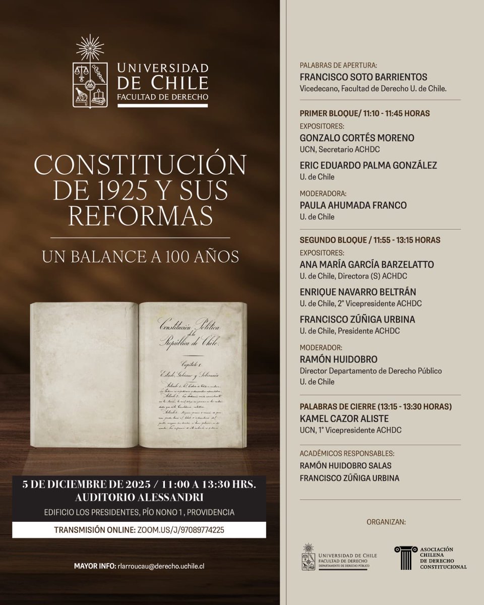 Asociación Chilena de Derecho Constitucional tweet media