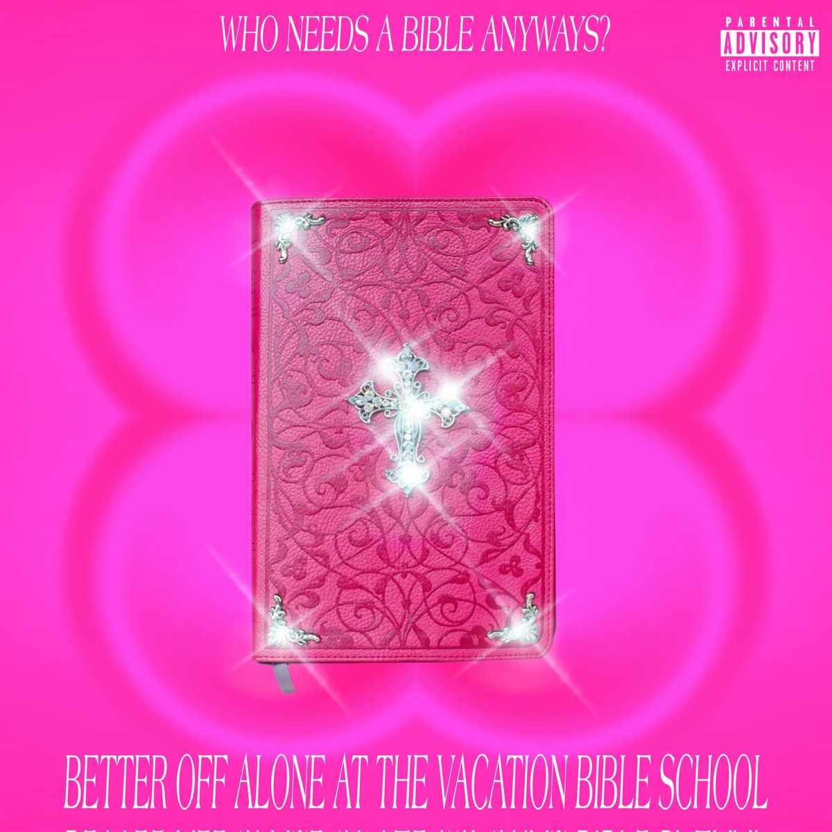 maxinearchvs's tweet image. what if #AYESHAEROTICA and #ALICEDEEJAY collaborate? "Better Off Alone At The Vacation Bible School" (Vacation Bible School X Better Off Alone mashup) cover design