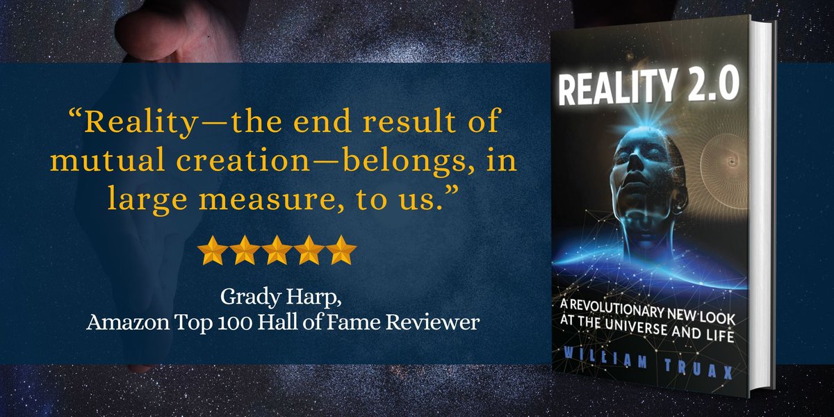 eBookConnection's tweet image. “Essentia Theory invites us to be creators, not just observers, and gives us a reason to seek truth, purpose, and happiness.” — William Truax, Author #EssentiaTheory #iartg @EckhartTolle amazon.com/Reality-2-0-Re… #IAN1, #IARTG @abookpublicist #quantumphysics