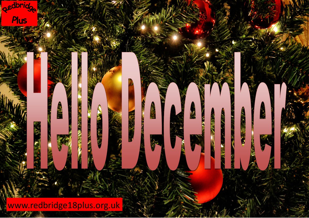 Hello to #December. We have great events coming up including a #Christmas quiz, Christmas meal and watching Christmas carols at Valentine's Mansion. #Redbridge