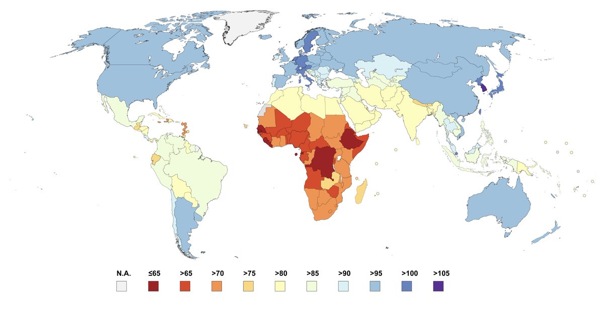 antisecto's tweet image. Карта середнього IQ по світу. Ліваки скажуть "расизм", а я скажу — африканці саме так і живуть, який в них інтелект, тому кореляція є.