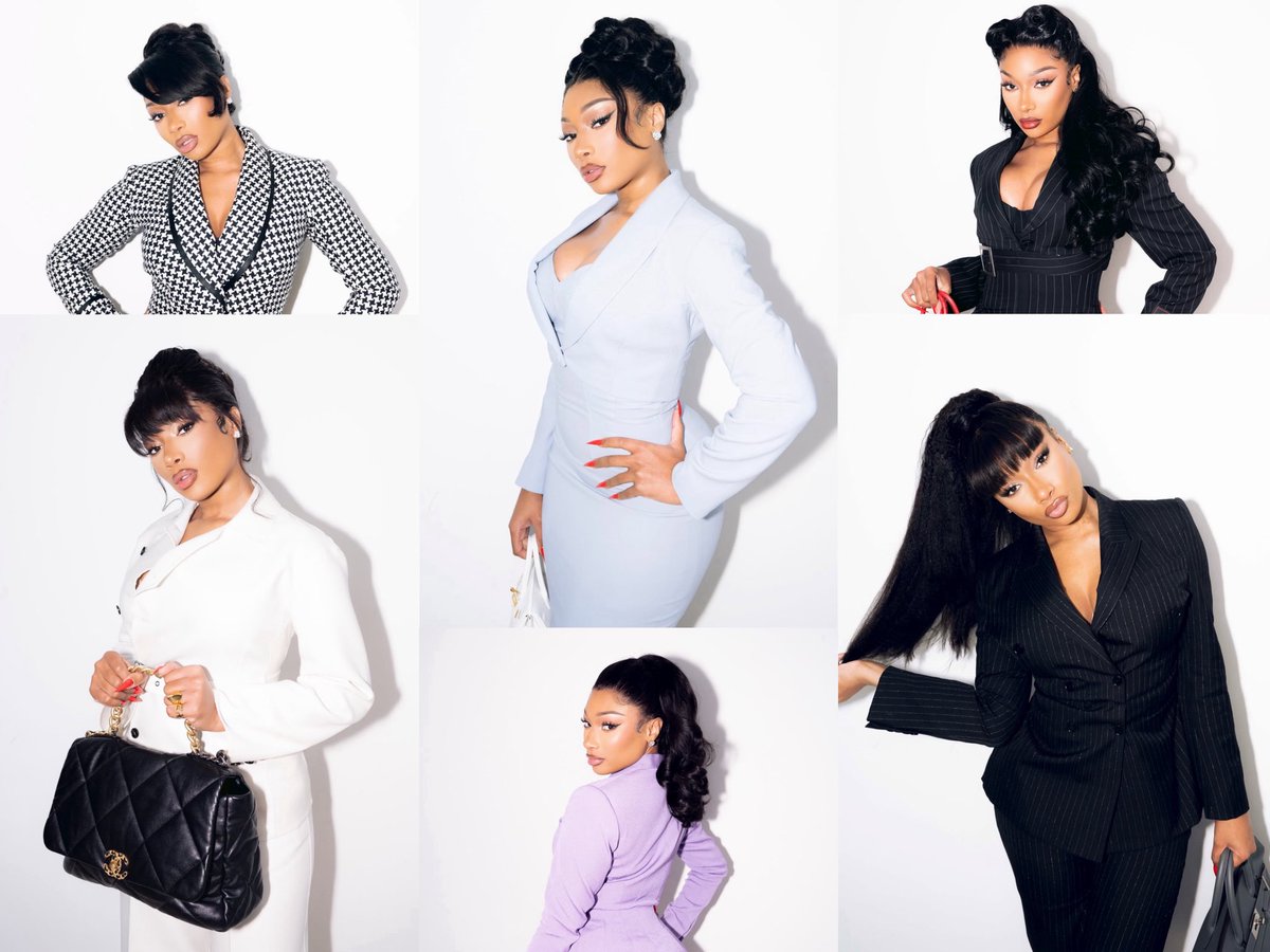 Megan Thee Stallion shares photos of her court hearing outfits following her lawsuit victory:

“💰👩‍⚖️”
