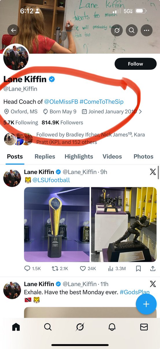 Is someone going to tell him? 🤔<a href="/LSUfootball/">LSU Football</a> or <a href="/Lane_Kiffin/">Lane Kiffin</a> ?! 🤪