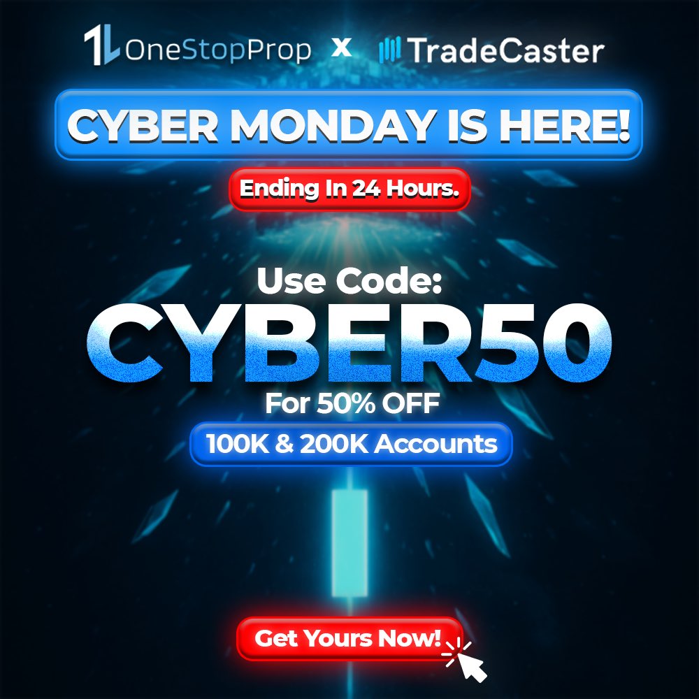 Cyber Monday! Your final chance to get funded! 

For all Prop Firms! onestopprop.com