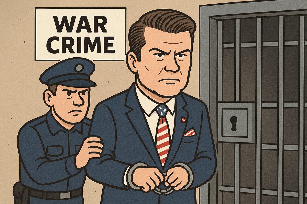 DemTabby's tweet image. Pete Hegseth, Donald tRUMP and ANY and ALL military members who participated in the second strike should be tried for their war crime and JAILED!