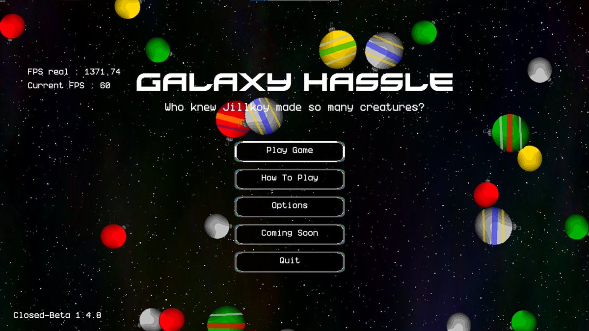 FictionLandGame's tweet photo. It's that time of year again, Galaxy Hassle has decorated itself to have a Christmas theme! https://t.co/hr3Z29yfPt