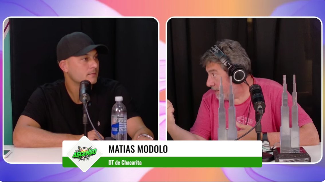 🔴 YA YA YA YA YA!!!

🇾🇪 ATENCIÓN HINCHA DE #Chacarita 

Ya estamos en el STREAM del Ax3 charlando mano a mano con Matías Modolo, NUEVO DT del Funebrero.

📺 MIRALO ACÁ 👇 
👉 youtube.com/live/UFekASGfc… 

👤 <a href="/DanielCacioli/">Daniel Cacioli</a>