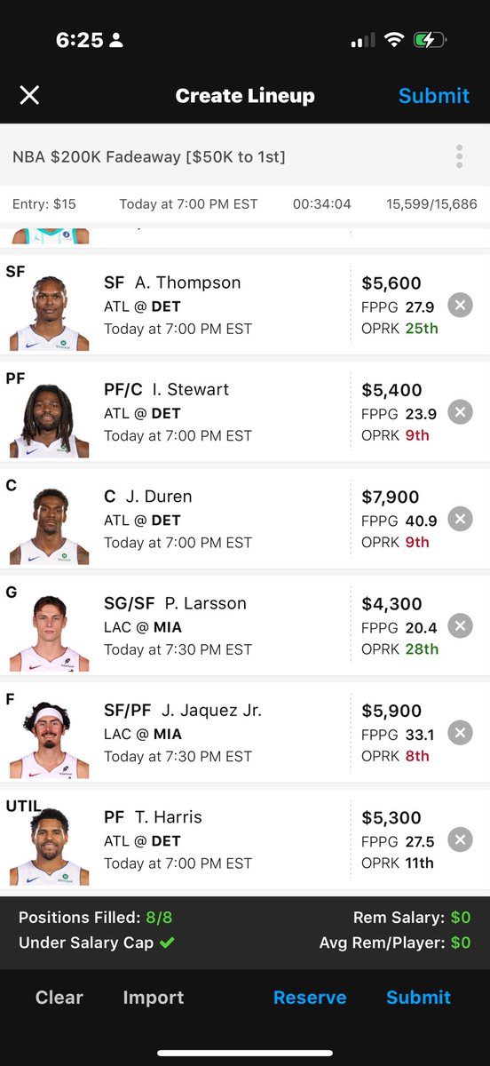 DaVaughn Lucas NBA DraftKings DFS Expert (@LasVegasDFSGuy) / Posts / X