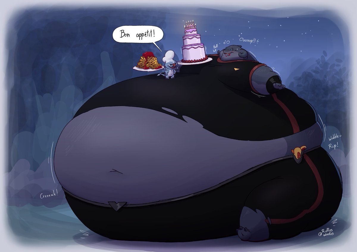 First time i draw Gantu and Frenchfries 🍟🎂
commission made for <a href="/Dino_D_Dice/">Dice the Strawberry Pawmot</a>