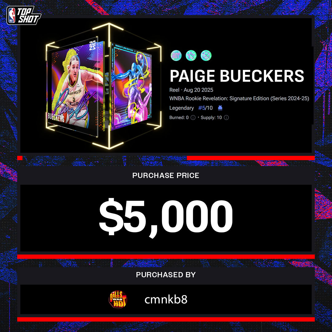 NBATopShot's tweet image. Rookie heat collected. 🔥

Congrats cmnkb8!