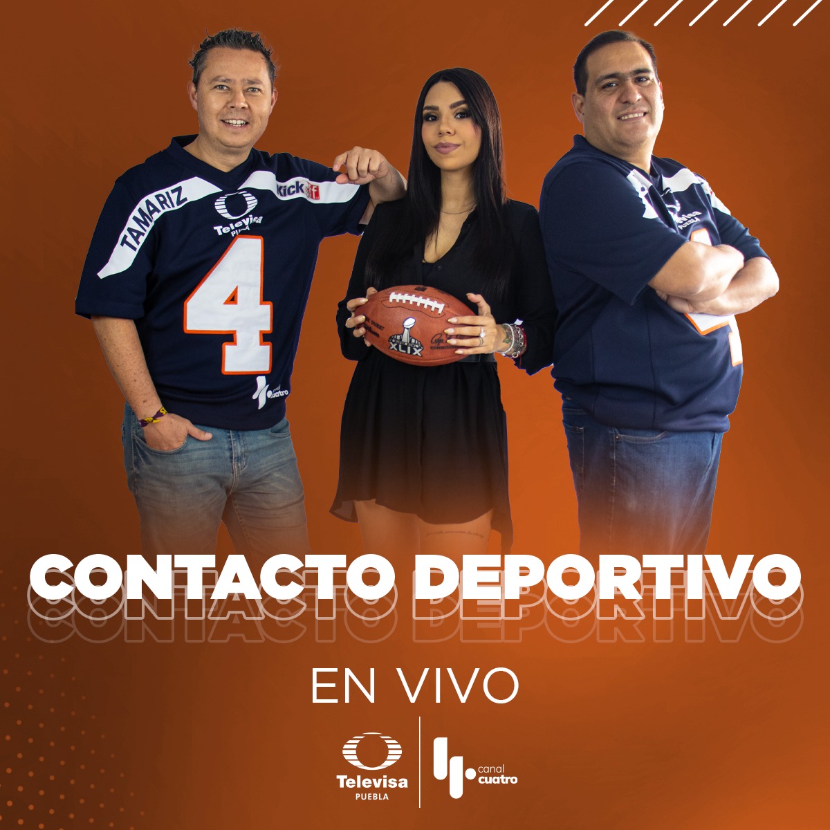 🔥 Al aire #KickOff de Contacto Deportivo
 con Luis Tamariz 🏈 Lo mejor del futbol americano 👊 Sigue el programa 🔴EN VIVO por el Canal 4.1 ▶ YouTube 👉 bit.ly/TelevisaPuebla…