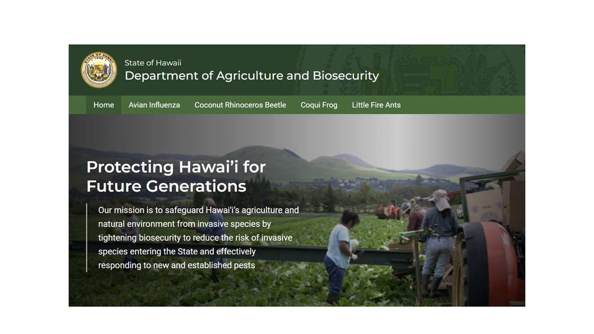 Department of Agriculture and Biosecurity tweet media