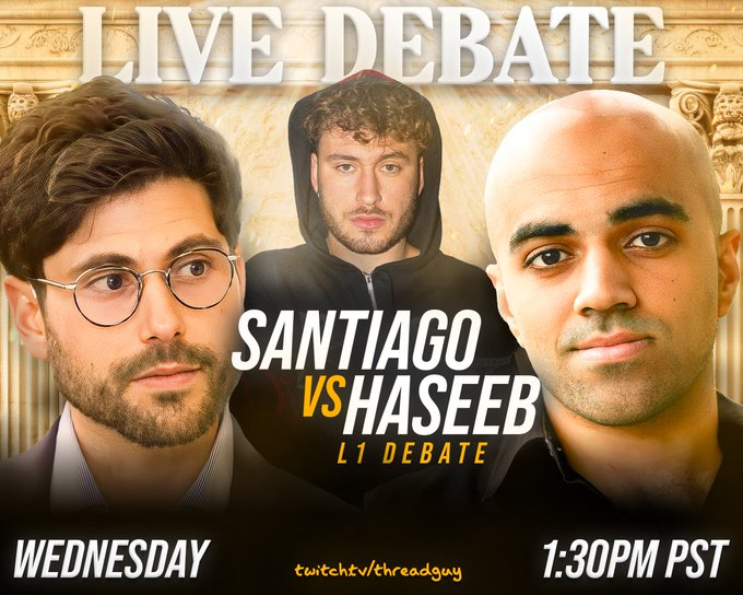 Haseeb Qadri vs Santiago Roel L1 ディベートポスター