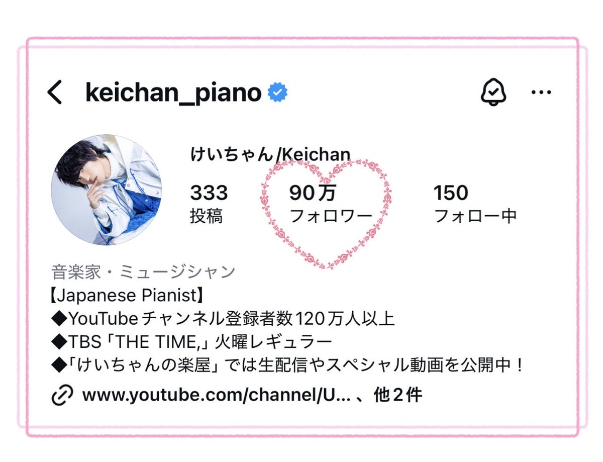 Instagramフォロワー数90万人突破！ けいちゃんおめでとう㊗️ 100万人