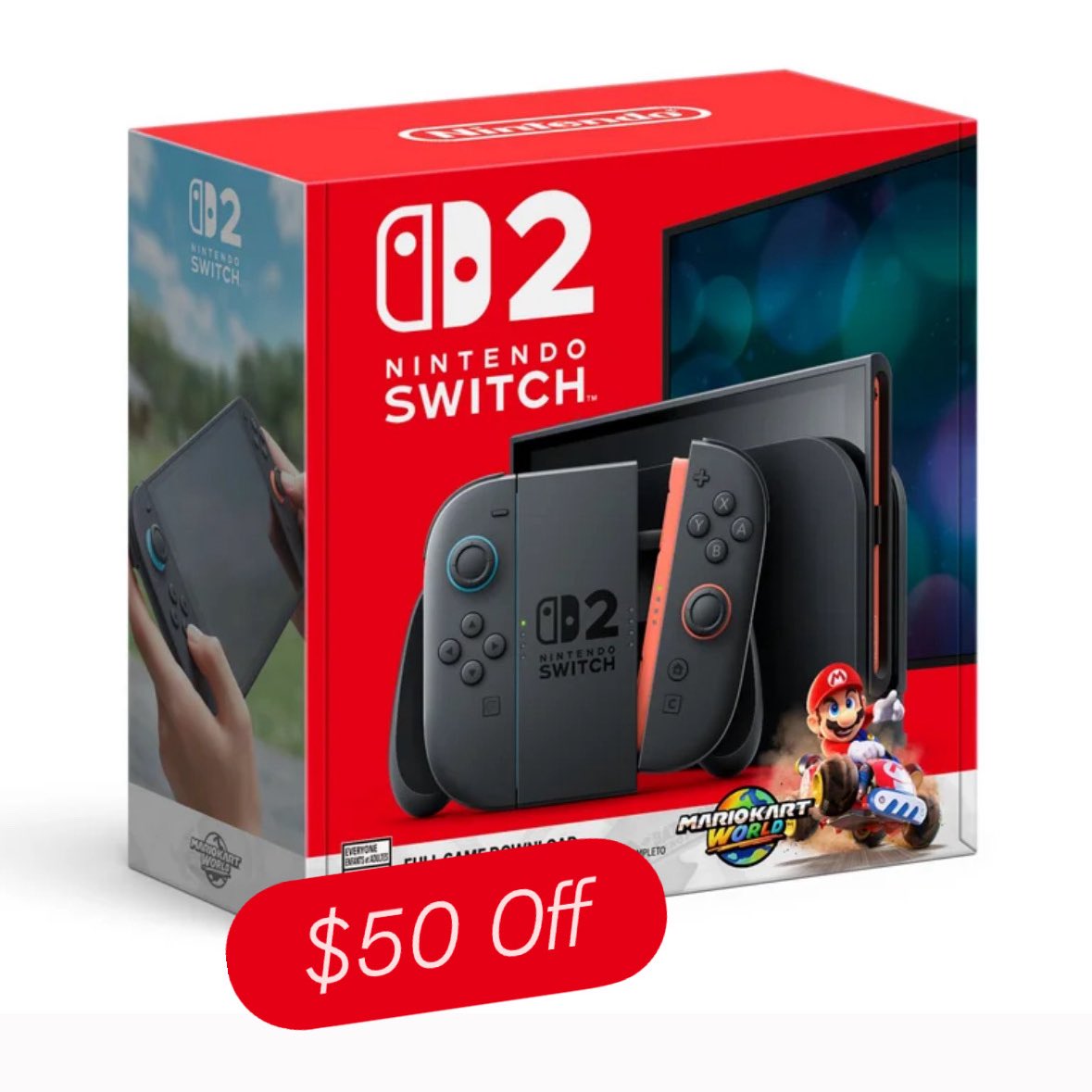 Sale! Nintendo Switch 2 + Mario Kart World is $50 off at both Walmart and Amazon! Links below ~

   Amzn ~ fnkpp.com/AmS2
   WM ~ fnkpp.com/WMS2

#Ad #FPN #FunkoPOPNews #NintendoSwitch2 #MarioKart