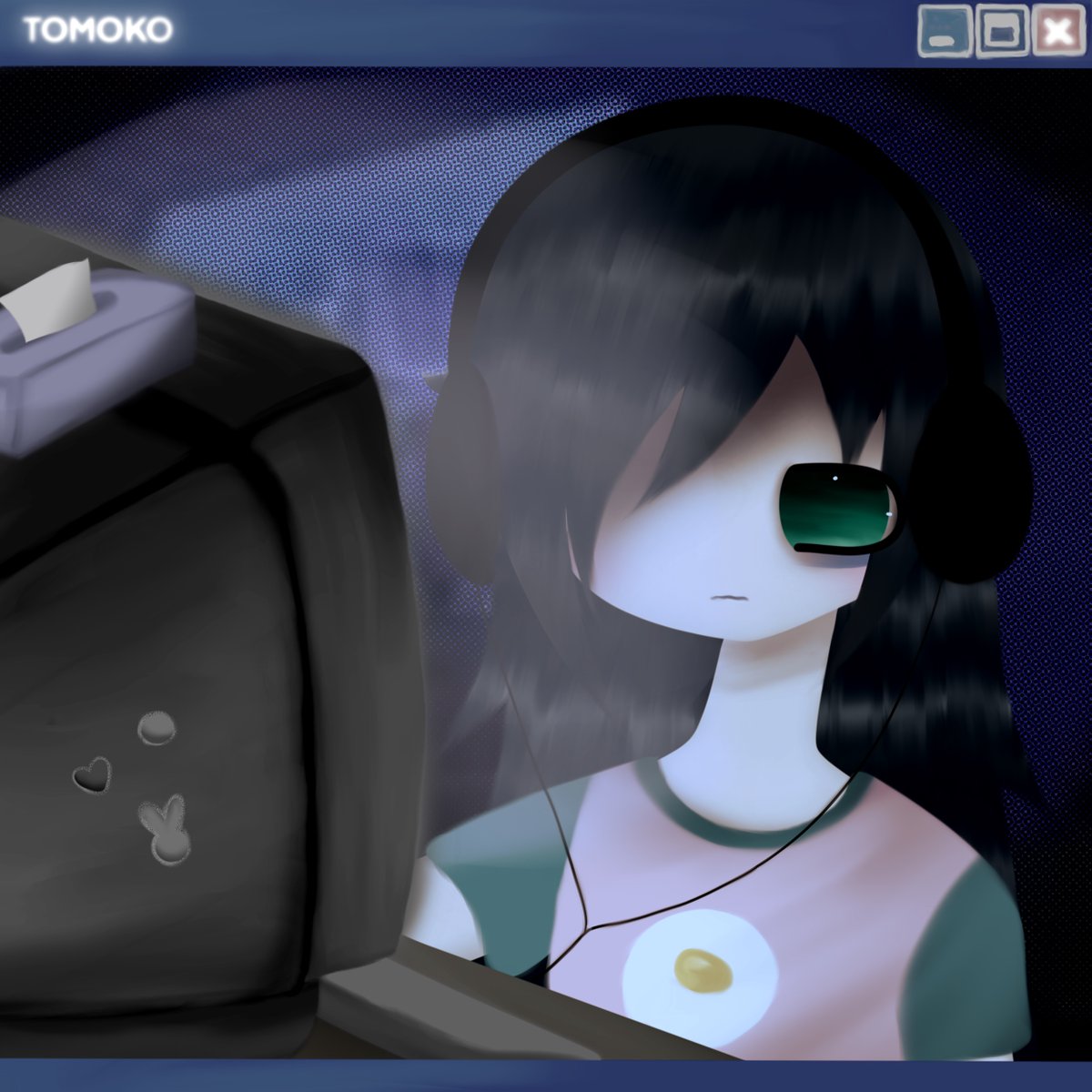 ♡ girlonline .. is typing.. tomoko 1/1 ♡