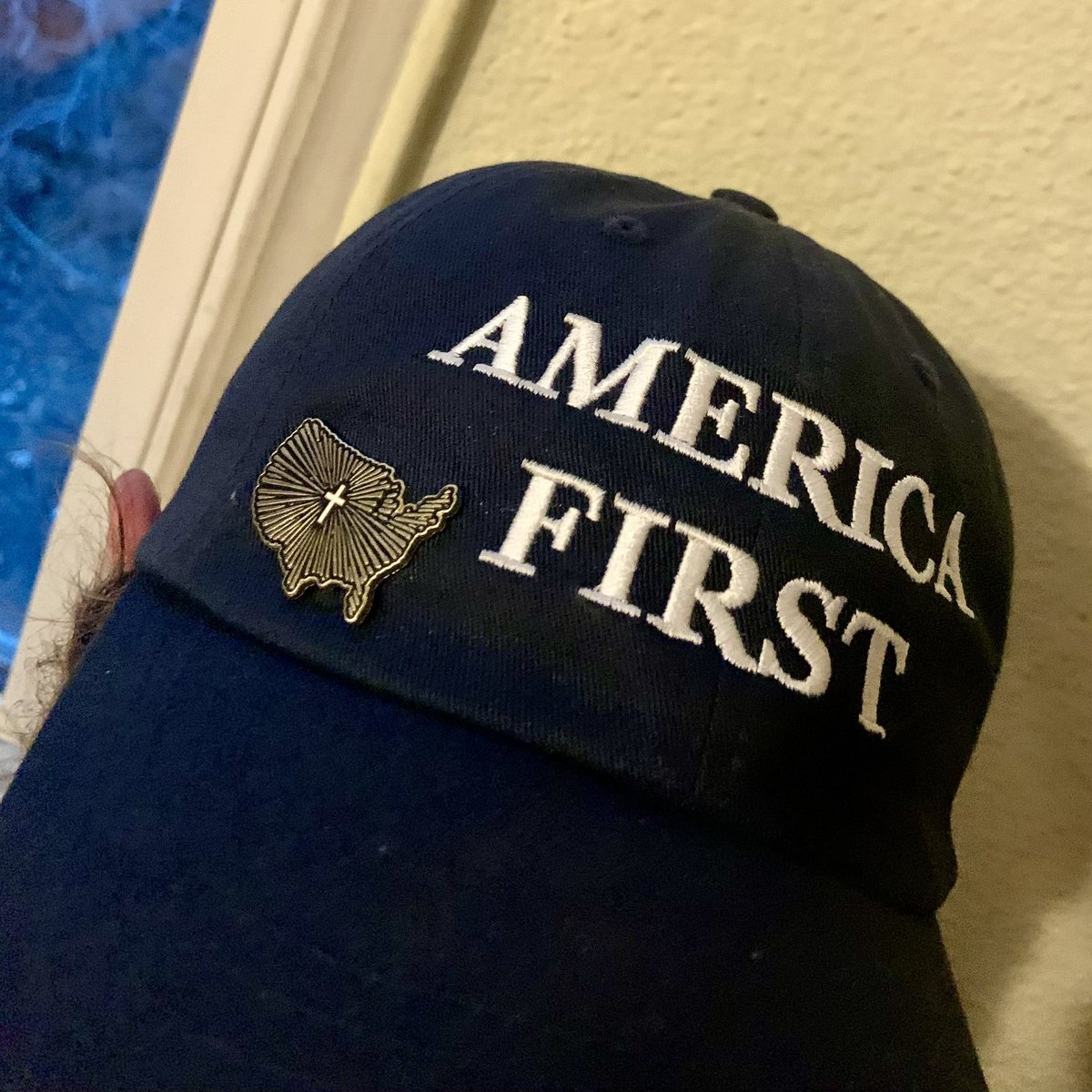 It has arrived!
Thank you to <a href="/TheAimAndAuthor/">Deus Vult Lapel Pins ⁜ 🌲 ☧ ⚔️ ☩</a> for the AWESOME new *HAT* pin!