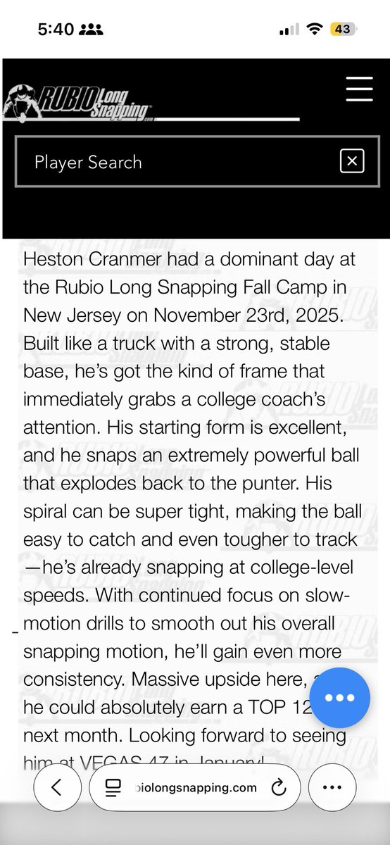 Heston Cranmer 4.5 ⭐️ LS tweet media