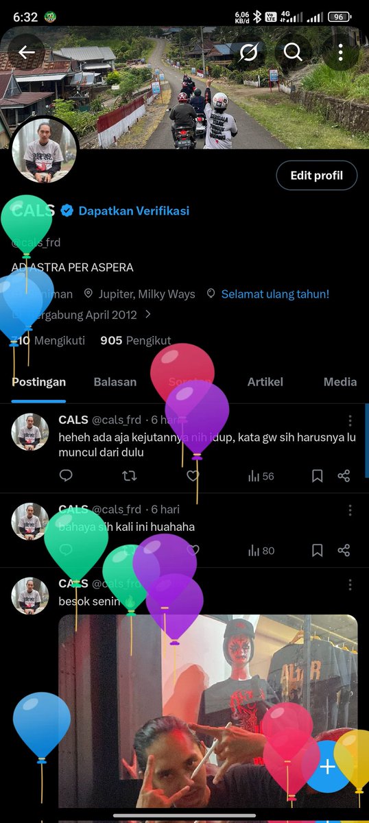 cals_frd's tweet photo. "Di usiaku ini, thirty one my age, aku masih merindukan apresiasi, karena basically aku suka senang musik, walaupun kontroversi hati aku lebih menyudutkan kepada konspirasi kemakmuran yang kita pilih ya," https://t.co/wkgB7rlAVv